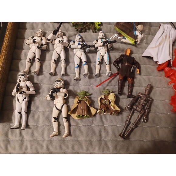 Star Wars The Clone Wars Aqua Droid Clone Trooper Draa Barc Cody Pilot LOT Of 42 - Picture 8 of 16